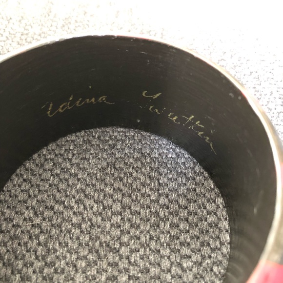 Signed Vintage Animal Print Bangle Paper Mache - Picture 3 of 5